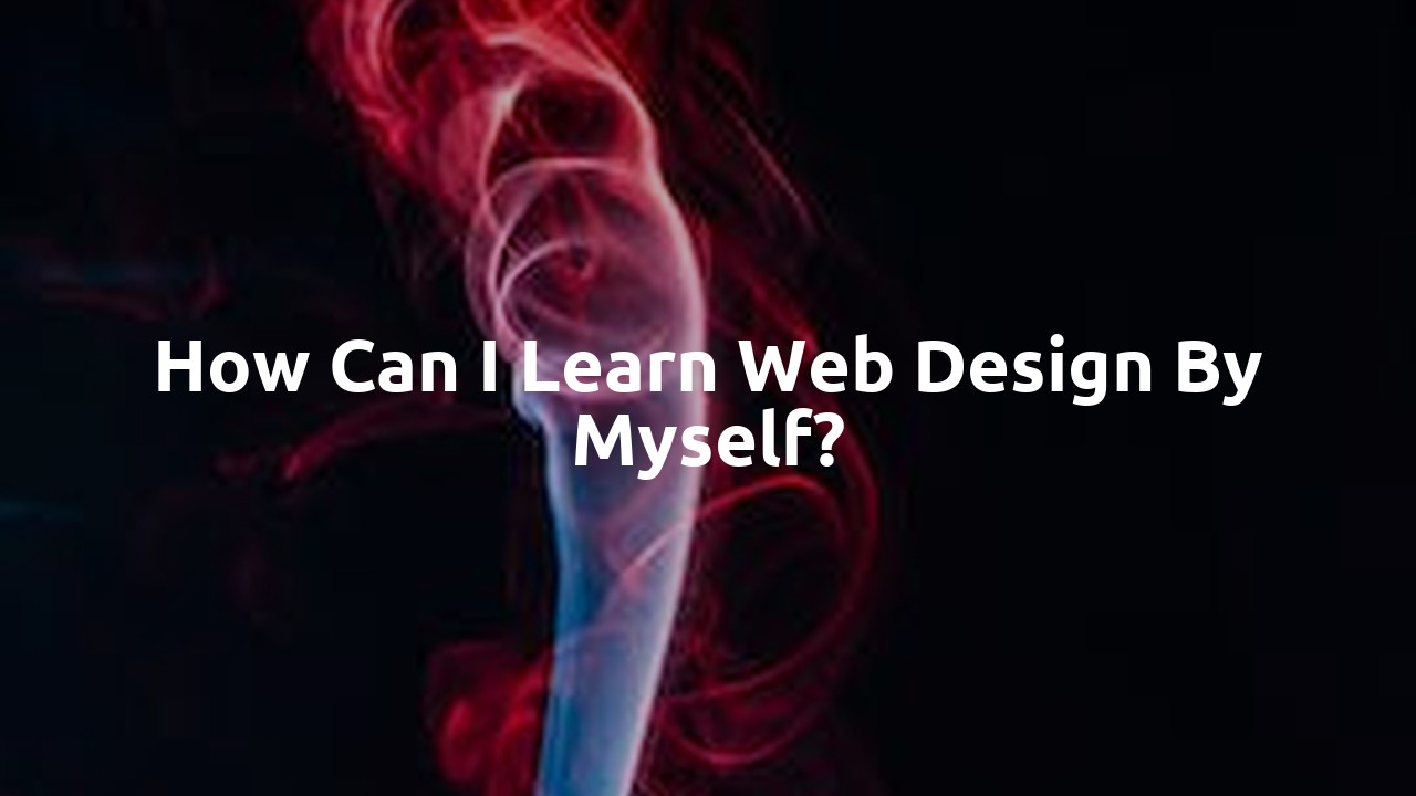 How can I learn web design by myself?